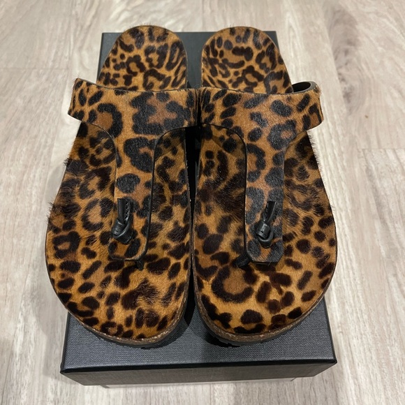 YSL Haircalf Thong Sandals Size 41 - Picture 5 of 7